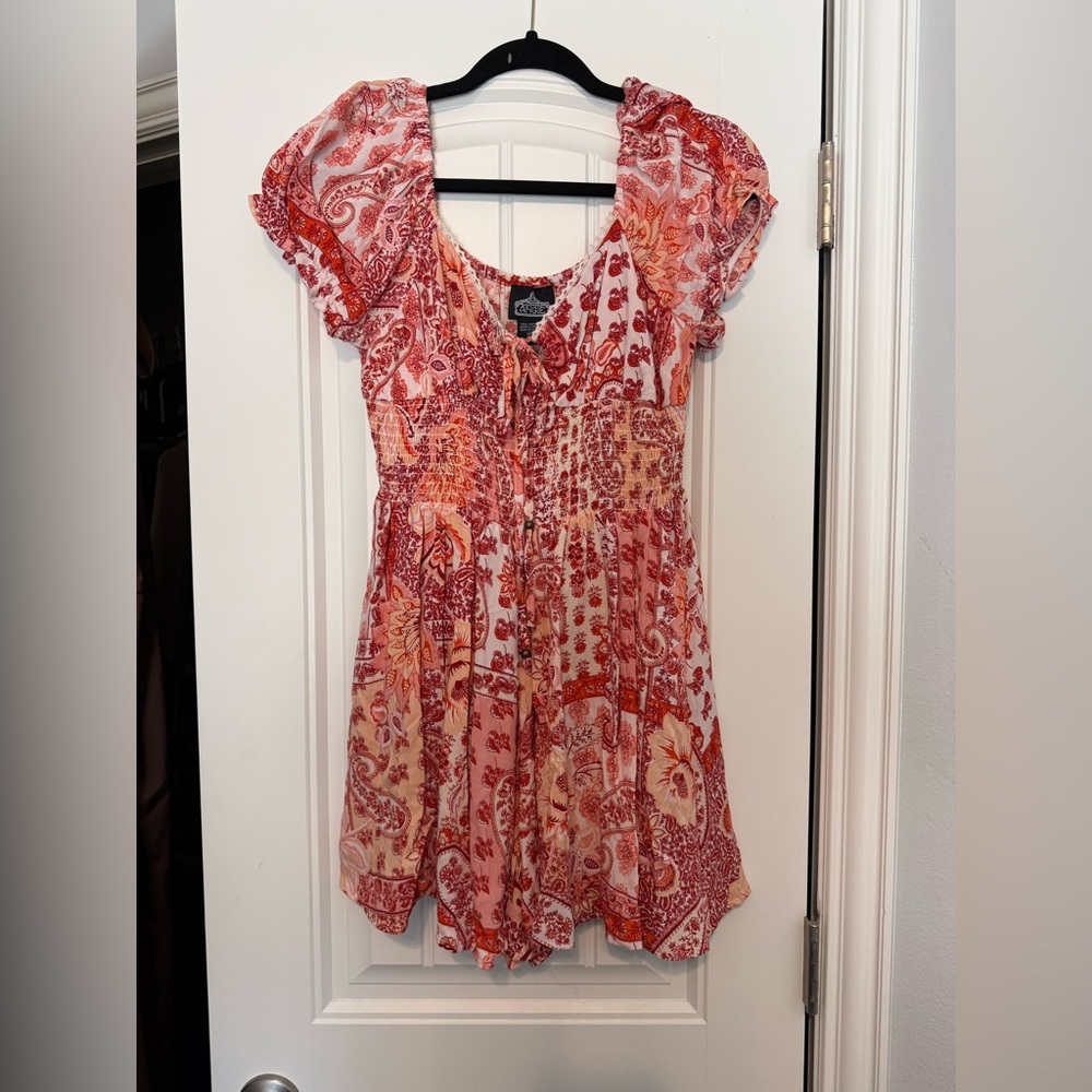 Floral Red and Pink Women's Romper